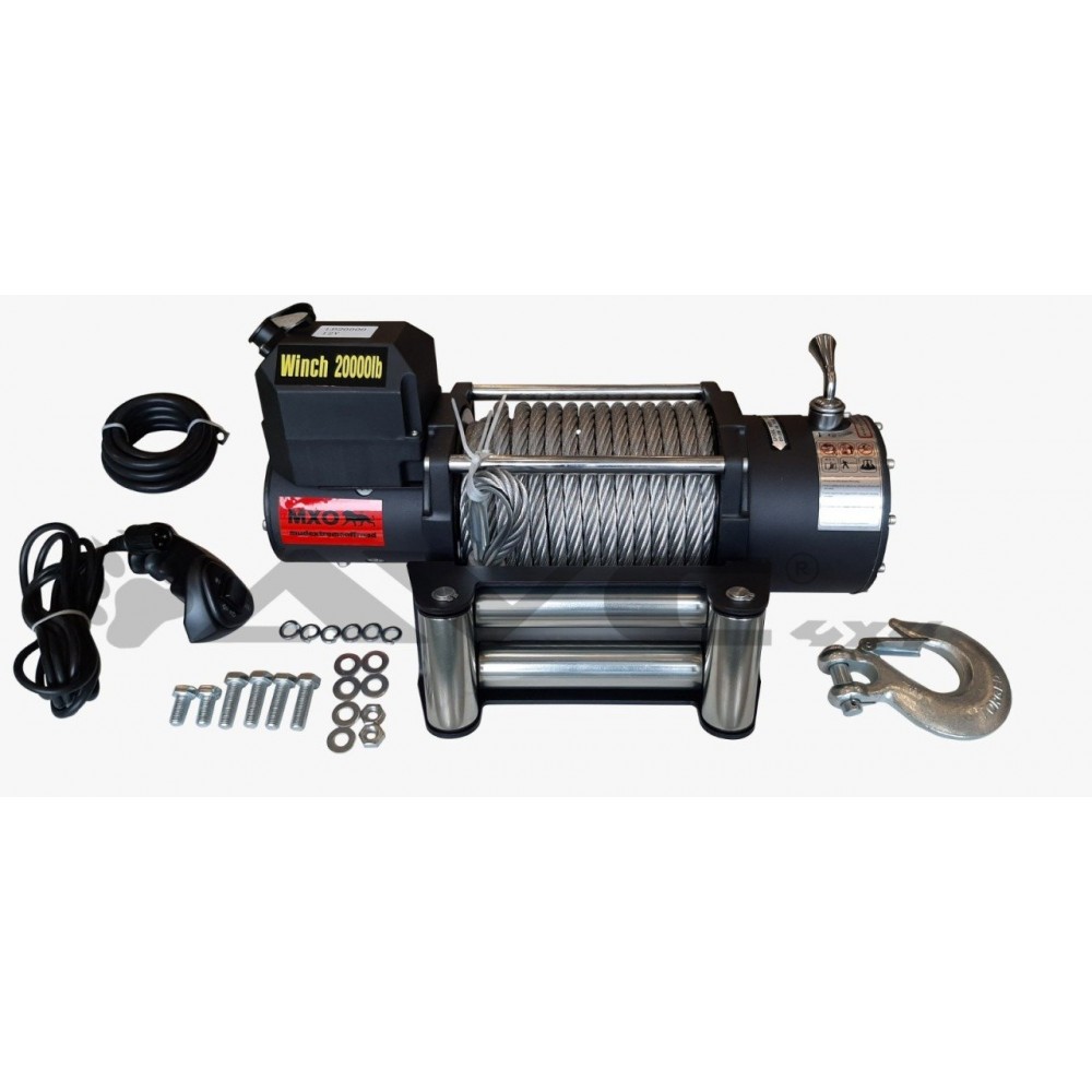 MXO 20000 LB ÇELİK HALATLI UZAKTAN KUMANDALI 12V VİNÇ